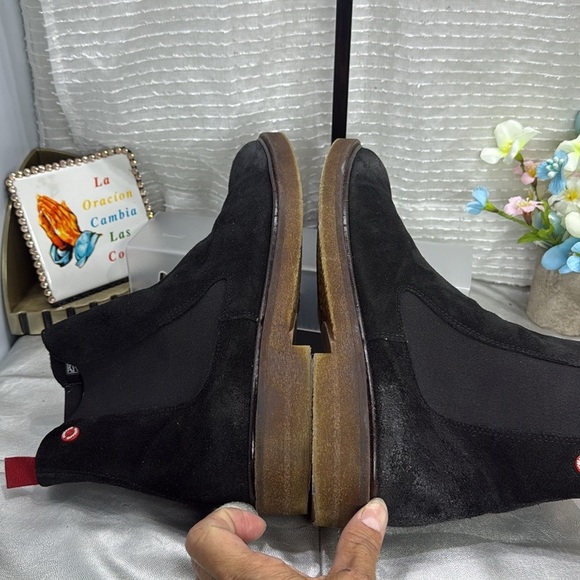 (P5) Nobrand EMERGE 3 TAUPE black leather boots, men's size 43/9 USA - Picture 5 of 16